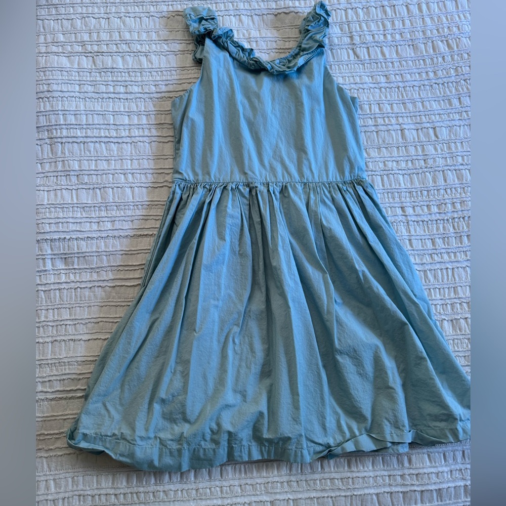 Crewcuts Light Blue Ruffle Dress
